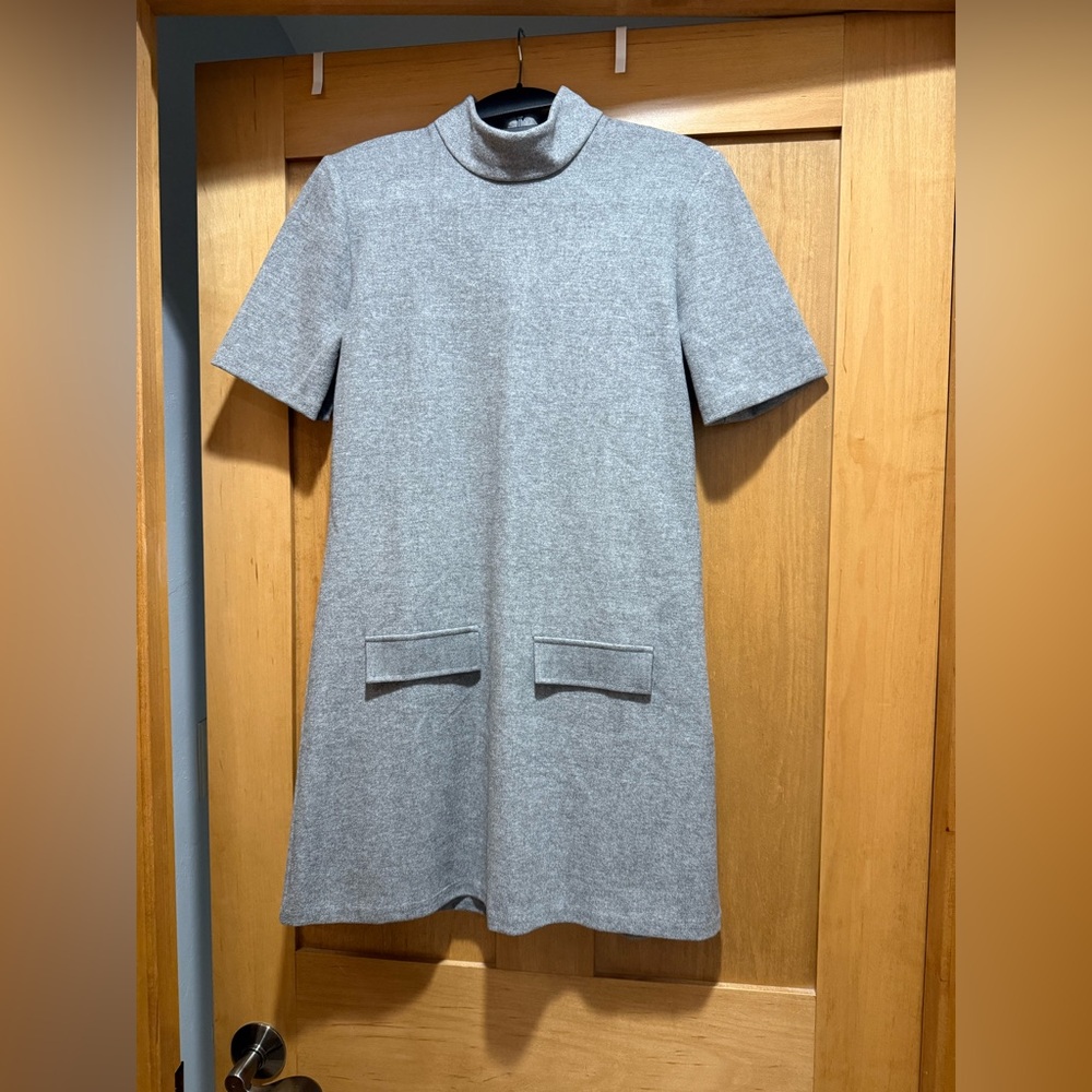 Zara Gray Short Sleeve Dress